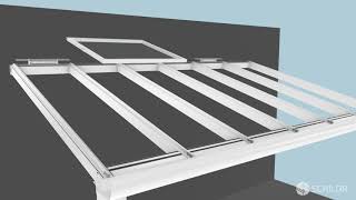 DIY  SCHILDR  Model DYNAMIC  Retractable RemoteControlled Sunroom  Installation Guide [upl. by Niassuh437]