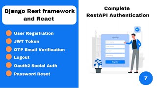 Complete Django Rest Framework jwt authentication part 7 Github Oauth integration [upl. by Mikol48]