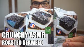 CRUNCHY ASMR  ROASTED SEAWEED EXTRA CRISPY [upl. by Obelia]