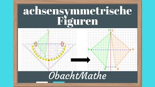 achsensymmetrische Figuren  ganz einfach erklärt  Urpunkt und Bildpunkt  ObachtMathe [upl. by Aniretak592]