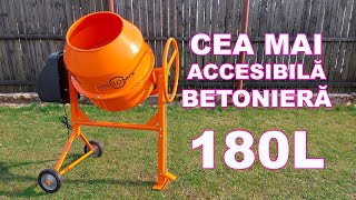 CEA MAI ACCESIBILĂ BETONIERĂ MONTAJ BETONIERĂ HARDMIX 180 LITRI [upl. by Amsirp]