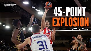 45Point Duo MillerMcIntyre amp Petrusev Light Up the Court  Crvena Zvezda vs Monaco [upl. by Retsev]