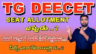 Tg Deecet seat allotment 2024seat reservation rules TTC AND DIET [upl. by Sarena]