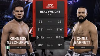 UFC 308 Nzechukwu vs Barnett UFC 5 Simulation [upl. by Sufur]