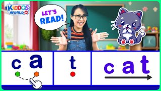 Teach Kids How to Read 3Letter Words  Easy Way to Learn Reading for Kids with Miss V [upl. by Dannie]