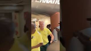 Bafana Bafana Receive a Warm Welcome in Cape Town afcon Qualifier [upl. by Anirehtac]