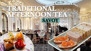 Stunning AFTERNOON TEA at Savoy  Best Afternoon Tea in London [upl. by Kelsi]