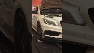 Mercedes A45 Stage 2 map and dyno automobile mslperformance luxurycar cartok [upl. by Phila]