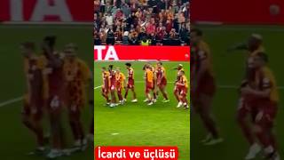 İcardi taraftara üçlü çektiriyor galatasaray [upl. by Ynaitirb]