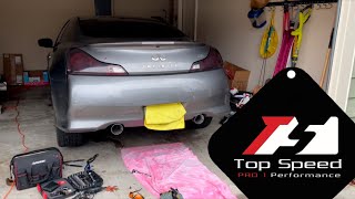 G37 Coupe Top Speed Pro 1 Axle Back [upl. by Alexandr]