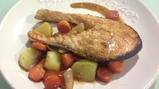 Salmón al horno en salsa Teriyaki [upl. by Eserehs]