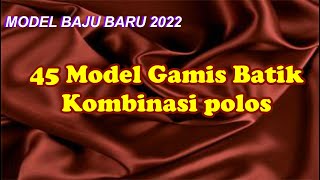 Gamis Batik Kombinasi Polos Modern Terbaru 2022 Couple Pasangan [upl. by Nnahoj]