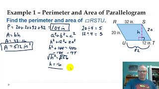 Geo  111 Areas of Parallelograms and Triangles [upl. by Torres759]