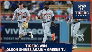 Tigers Beat Dodgers  Riley Greene Tommy John [upl. by Alleirbag]