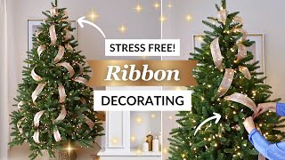 HOW TO PUT RIBBON ON A CHRISTMAS TREE LIKE A PRO 🎄 Easy StepbyStep Ribbon Guide [upl. by Valentino]