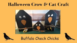 Halloween Crow amp Cat Craft [upl. by Edyth36]