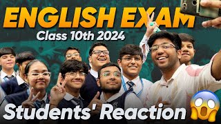 Students Reaction 😱  ENGLISH Class 10th Boards 2024 I Shobhit Nirwan [upl. by Alisa]