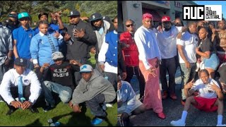 Crips amp Bloods Unite In Compton For Kendrick Lamar’s “Not Like Us” Music Video [upl. by Valle270]