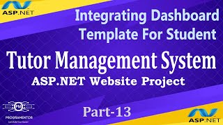 13  Tutor Management System ASPNET Project  Integrating Dashboard Template For Student HindiUrdu [upl. by Aneed]