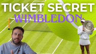 Secret to getting THE BEST Wimbledon tickets after unsuccessful in the ballot tennis wimbledon [upl. by Hahn951]