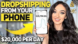 How to Start Dropshipping from Your PHONE amp GET SALES STEP BY STEP Shopify Dropshipping [upl. by Lorraine196]