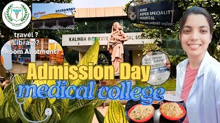 My Admission day♥️Medical College KIMS NEETUGMBBS Life annusabharwal vlog doctor college neet [upl. by Yuzik]