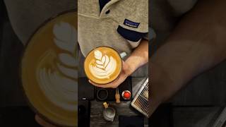 LATTE ART Stacked Tulip Rosetta and Swan PRACTICE coffee latteart barista [upl. by Nobell]