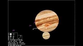 22 November 2065  Venus transits Jupiter [upl. by Nesmat]