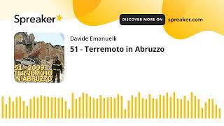 51  Terremoto in Abruzzo made with Spreaker [upl. by Suravat]