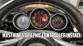 Mx5things LCD Gauge Graphics Controller Installation [upl. by Alimac256]