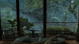 SLEEP WITH THE RAIN SOUNDS amp THUNDER  100 RELIEVES STRESS AND EMOTIONAL DISTURBANCES [upl. by Ahgiel167]