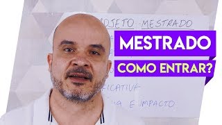 Préprojeto para o Mestrado – COMO ENTRAR NO MESTRADO [upl. by Alasteir125]