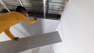 instalación de cielo raso en PVC [upl. by Drazze]