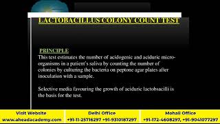 Caries Activity Test By Dr Meenakshi Preparation of Foreign Exam Dental clinical training expert [upl. by Raknahs589]