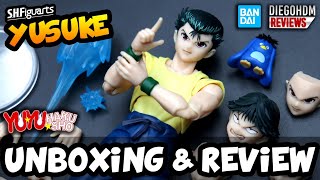 YUSUKE SH Figuarts Yu Yu Hakusho Unboxing e Review BR [upl. by Athalla640]