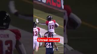 The first kick return touchdown of the season cfl football [upl. by Eniamrej336]