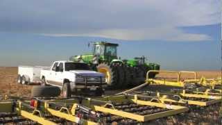 2011 Harvesting wheat in Lubbers Farm with John Deer combines and other tehnflv [upl. by Asatan153]