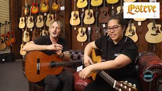 Alysha and Marcus grab a couple Esteve Classical guitars [upl. by Jedidiah488]