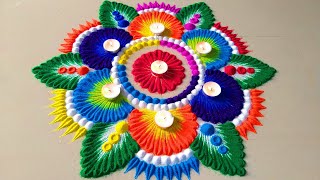 Diwali Beautiful Rangoli Designs इस दिवाली पर बनाये  Diwali Colourful New Rangoli Designs 2020 [upl. by Paton815]