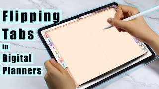 Flipping Tabs in Digital Planners  Make a Digital Planner in Keynote [upl. by Enoved294]