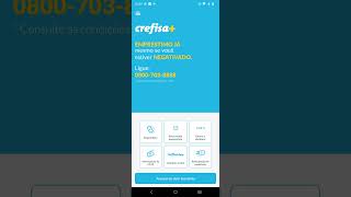 APLICATIVO CREFISA PARA SOLICITAR EMPRÉSTIMO PARA NEGATIVADO E ABRIR CONTA [upl. by Yrtua]