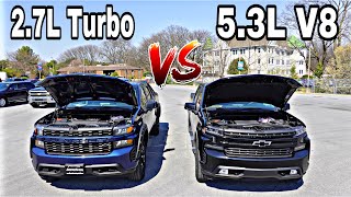 2022 Chevy Silverado 27L Turbo 4 VS 53L V8 MPG Run Dont Buy until You Watch First [upl. by Vassili44]