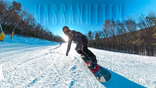 GoPro MAX snowboarding Massanutten VA 2022 [upl. by Macdougall]