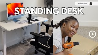 I finally Got a Standing Desk  Set Up my Anthrodesk Standing Desk with Me  Product Review [upl. by Gillette]