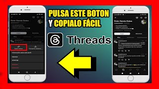 como COPIAR el LINK de un PERFIL en THREADS [upl. by Ianaj]