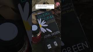 Looking for Alaska🤍🌸bookrecommendations books booktube bookviewer bookreviews bookstube [upl. by Banna]