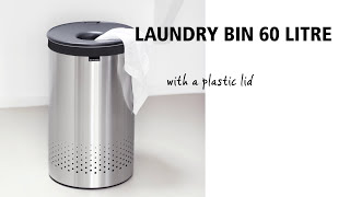 Brabantia Laundry Bin 60 Litre  Plastic lid  Brabantia [upl. by Ahk]