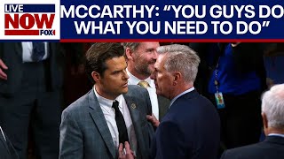 McCarthy ousting quotIts personalquot for Matt Gaetz  LiveNOW from FOX [upl. by Oiziruam683]