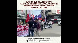 Kilos protesta sa Cebu City kasunod ng ika 52 anibersaryo ng deklarasyon ng Martial Law [upl. by Deth]