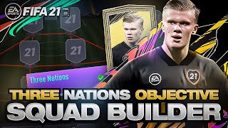 HOW TO COMPLETE THE THREE NATIONS OBJECTIVE  FIFA 21 Ultimate Team [upl. by Heimer]